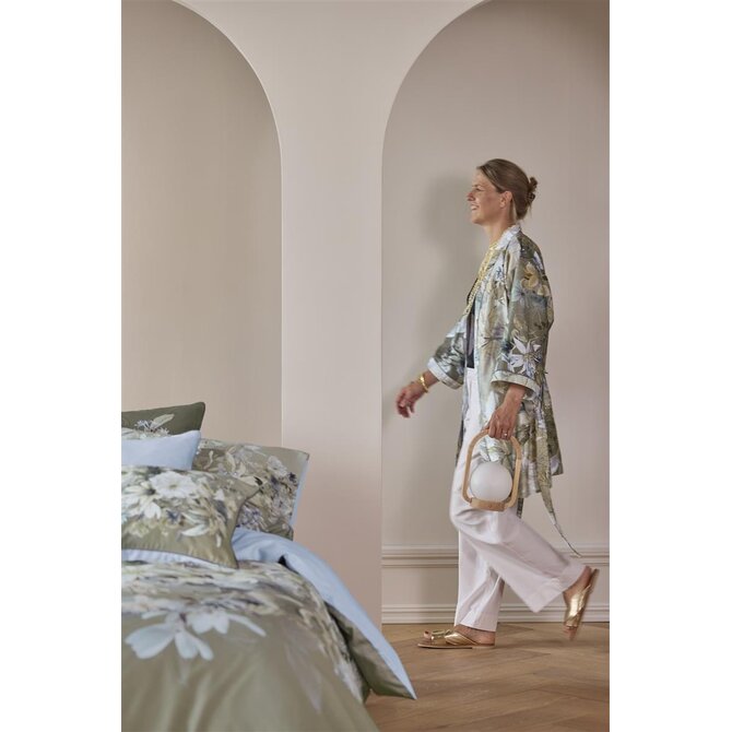 Kardol by Beddinghouse Saffron Kimono - Blauw Grijs L/XL Kardol by Beddinghouse Saffron Kimono - Blauw Grijs L/XL