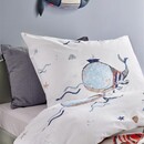 Beddinghouse Beddinghouse x Hanneke de Jager Dekbedovertrek Whaletastic - Blauw 140x200 cm