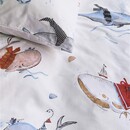 Beddinghouse Beddinghouse x Hanneke de Jager Dekbedovertrek Whaletastic - Blauw 140x200 cm
