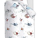 Beddinghouse Beddinghouse x Hanneke de Jager Dekbedovertrek Whaletastic - Blauw 140x200 cm