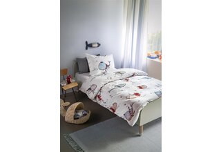 Beddinghouse x Hanneke de Jager Dekbedovertrek Whaletastic - Blauw 100x135 cm