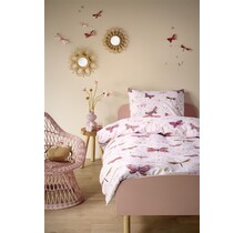 Beddinghouse x Hanneke de Jager Dekbedovertrek Butterfly Away - Roze 140x200 cm