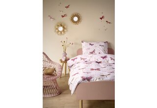 Beddinghouse x Hanneke de Jager Dekbedovertrek Butterfly Away - Roze 140x200 cm