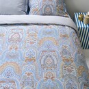 Pip Studio Housse de couette Pip Studio Jabali Flower - Bleu 140x200/220 cm