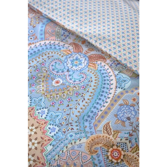 Pip Studio Dekbedovertrek Jabali Flower - Blauw 200x200/220 cm Pip Studio Dekbedovertrek Jabali Flower - Blauw 200x200/220 cm
