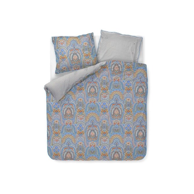 Pip Studio Dekbedovertrek Jabali Flower - Blauw 200x200/220 cm Pip Studio Dekbedovertrek Jabali Flower - Blauw 200x200/220 cm