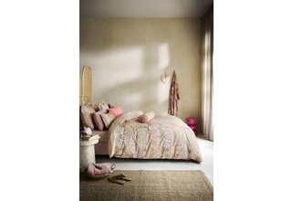 Pip Studio Dekbedovertrek Jabali Flower - Koraalrood 200x200/220 cm