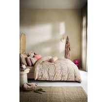 Pip Studio Dekbedovertrek Jabali Flower - Koraalrood 240x200/220 cm