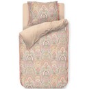 Pip Studio Housse de couette Pip Studio Jabali Flower - Rouge corail 240x200/220 cm