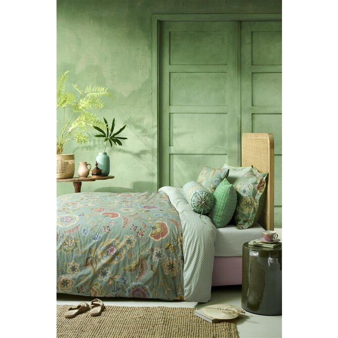 Pip Studio Dekbedovertrek Matata - Groen 240x200/220 cm