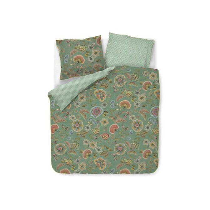 Pip Studio Dekbedovertrek Matata - Groen 240x200/220 cm