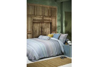 Housse de couette Pip Studio Ashanti - Bleu 200x200/220 cm