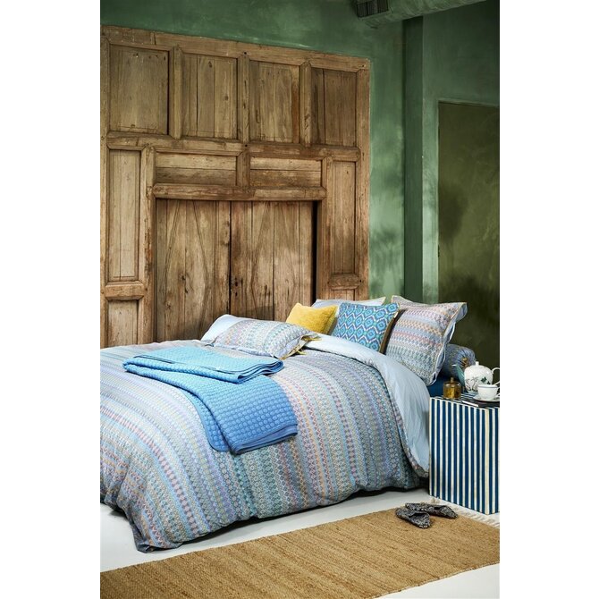Pip Studio Dekbedovertrek Ashanti - Blauw 240x200/220 cm Pip Studio Dekbedovertrek Ashanti - Blauw 240x200/220 cm