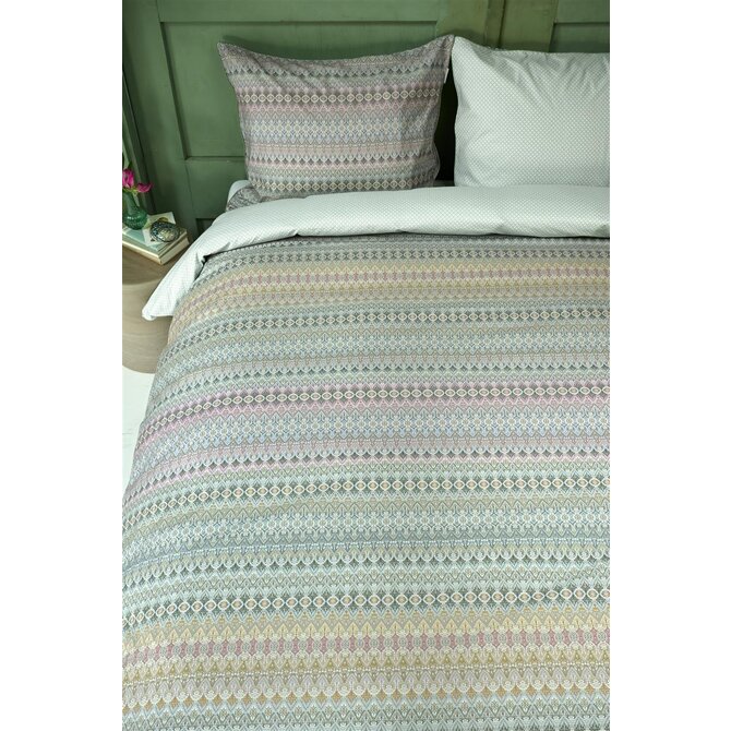 Housse de couette Pip Studio Ashanti - Vert 140x200/220 cm