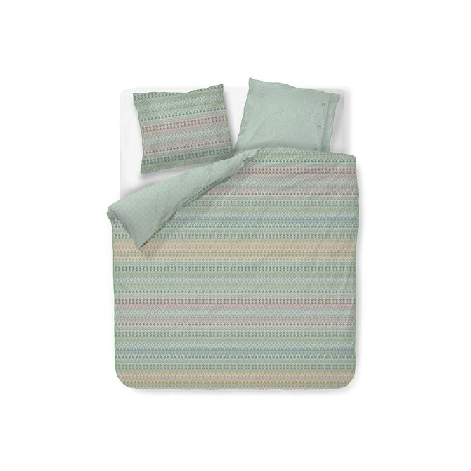 Pip Studio Dekbedovertrek Ashanti - Groen 200x200/220 cm