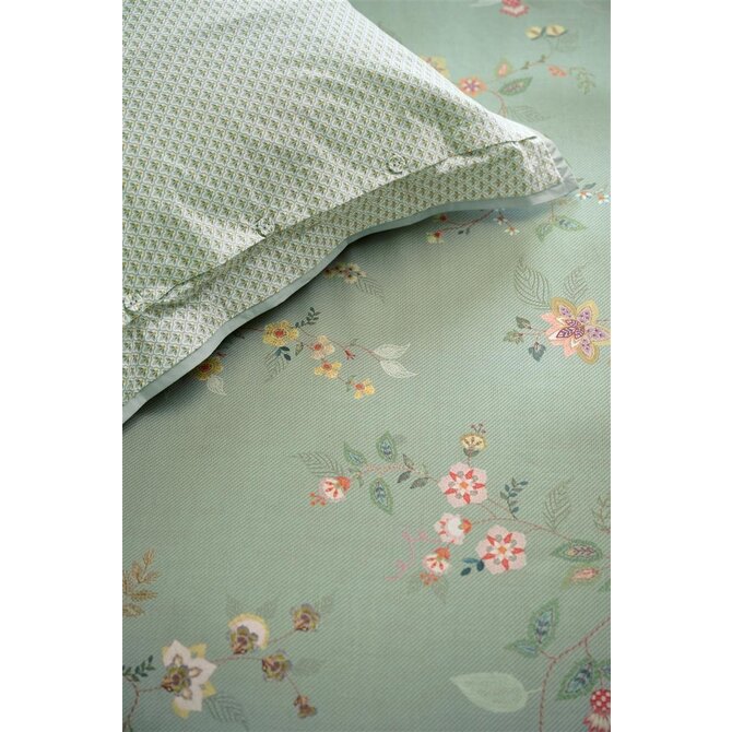 Pip Studio Dekbedovertrek Kili Flower - Groen 200x200/220 cm