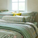 Pip Studio Housse de couette Pip Studio Kili Flower - Vert 240x200/220 cm