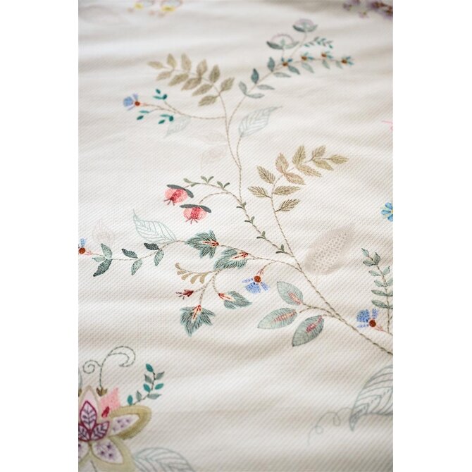 Pip Studio Dekbedovertrek Kili Flower - Wit 140x200/220 cm