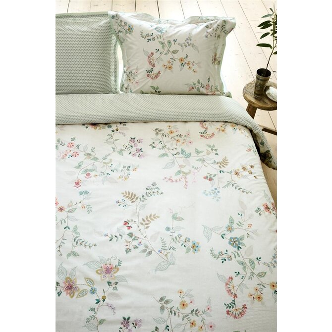 Housse de couette Pip Studio Kili Flower - Blanc 200x200/220 cm