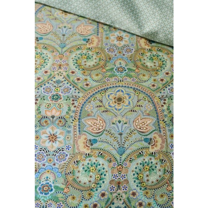Pip Studio Housse de Couette Kikoy - Vert 260x200/220 cm Pip Studio Housse de Couette Kikoy - Vert 260x200/220 cm