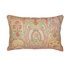 Coussin matelassé Pip Studio Jabali Flower - Rouge corail 45x70 cm