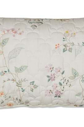 Pip Studio Kili Flower Quilted Cushion - Wit 45x70 cm