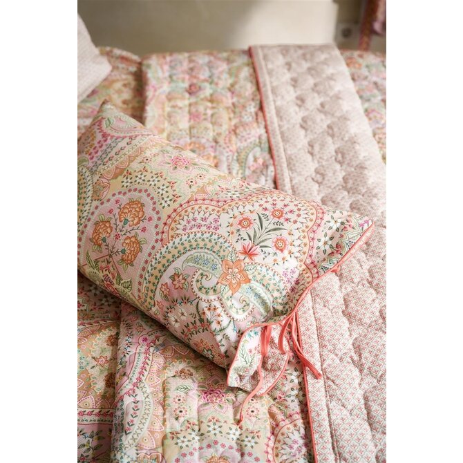 Coussin Fleur Jabali Pip Studio - Rouge corail 35x60 cm