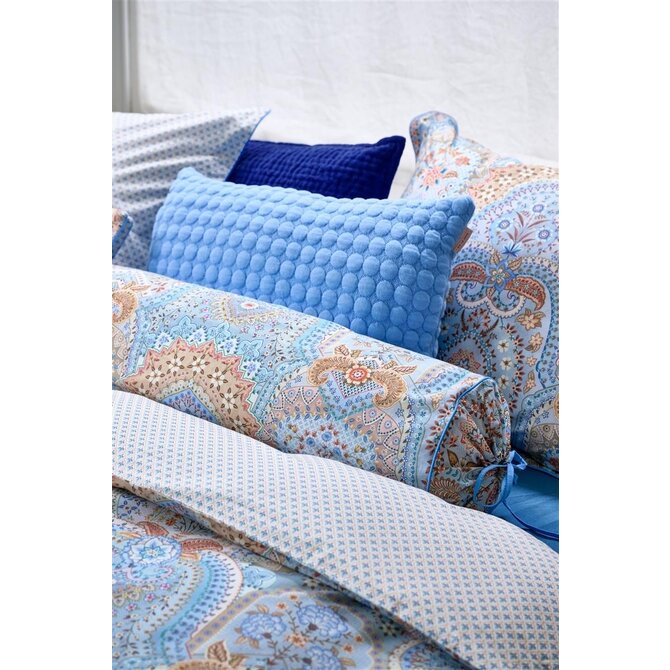 Coussin Roulé Pip Studio Jabali Flower - Bleu 22x70 cm