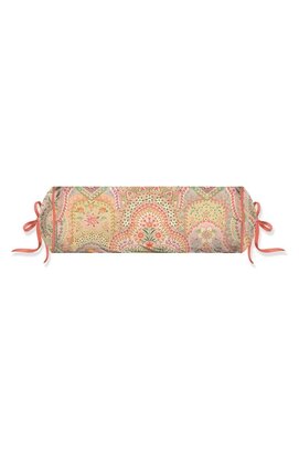 Coussin Roulé Pip Studio Jabali Flower - Rouge Corail 22x70 cm