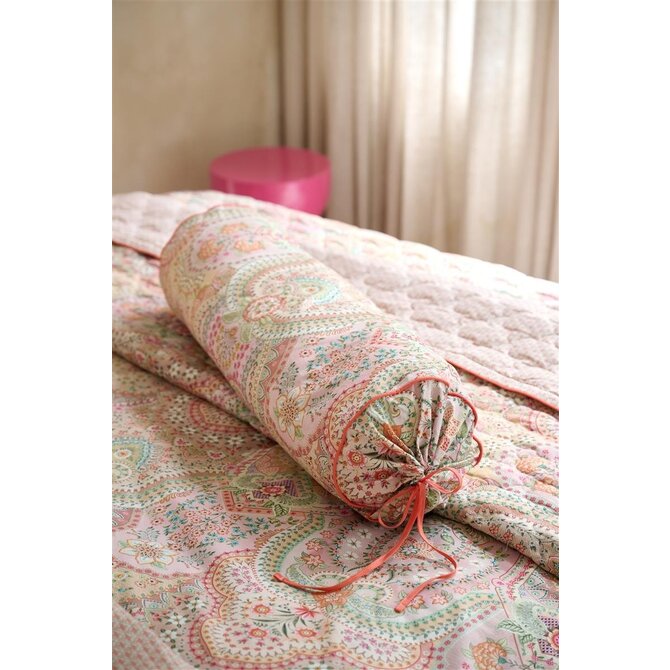Coussin Roulé Pip Studio Jabali Flower - Rouge Corail 22x70 cm