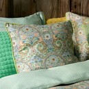 Pip Studio Coussin Carré Kikoy Pip Studio - Vert 53x53 cm
