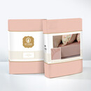 Pip Studio Pip Studio Cross Stitch - Rouge corail 180x200 cm Hauteur d'angle 35 cm