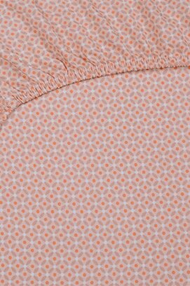 Pip Studio Cross Stitch - Rouge corail 90x200 cm Hauteur d'angle 35 cm