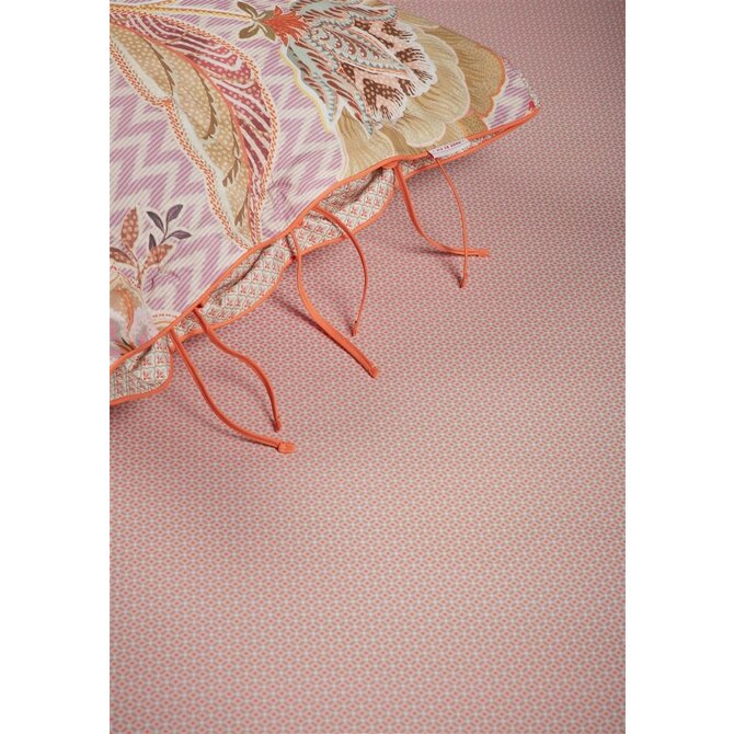 Pip Studio Cross Stitch - Rouge corail 90x200 cm Hauteur d'angle 35 cm