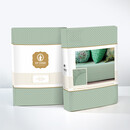 Pip Studio Pip Studio Cross Stitch - Licht groen 90x200 cm Hoekhoogte 35 cm