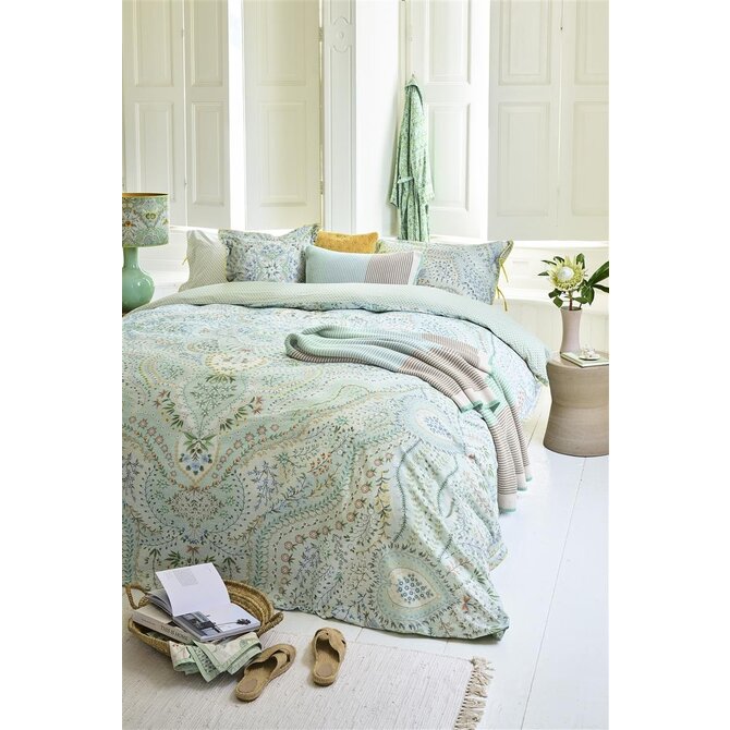 Pip Studio Dekbedovertrek Alfombra - Licht blauw 200x200/220 cm