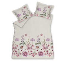 Vandyck Dekbedovertrek VIOLET GARDEN offwhite        Lits-jumeaux (240x200/220 )