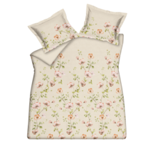Housse de couette Vandyck BLOSSOM BREEZE crème beige 2 personnes (200x200/220)