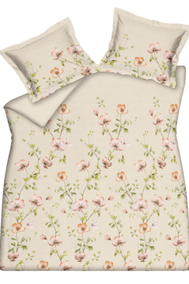 Vandyck Dekbedovertrek Blossom Breeze Cream Tan  200X200/220