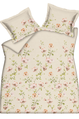 Vandyck Dekbedovertrek Blossom Breeze Cream Tan  240X200/220