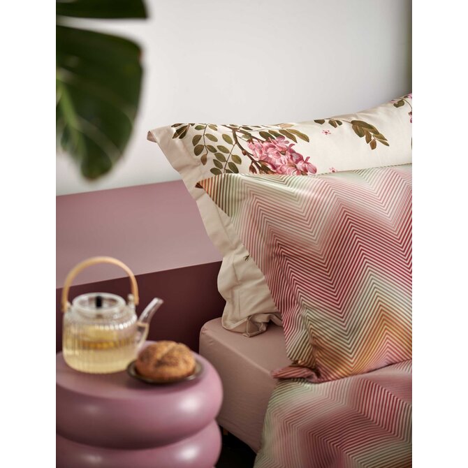 Housse de couette Vandyck ROSE ACACIA crème tan 1 personne (140x200/220) Housse de couette Vandyck ROSE ACACIA crème tan 1 personne (140x200/220)