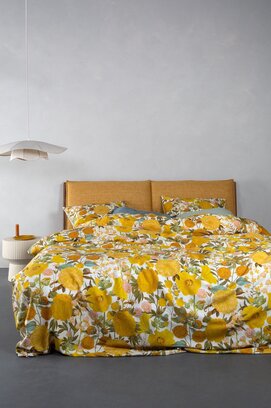 Essenza Florentien Housse de Couette 240x200/220 Jaune