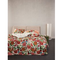Housse de couette Essenza Florentien 240x200/220 Rose homard