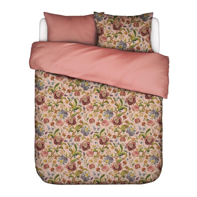 Essenza Roselina Housse de couette 140x200/220 Rose du soir