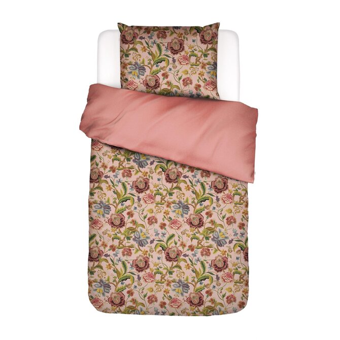 Essenza Roselina Housse de couette 140x200/220 Rose du soir