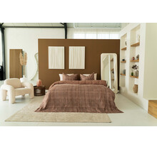 Kayori Sunai Dekbedovertrek Katoensatijn 140x200/220 Caramel