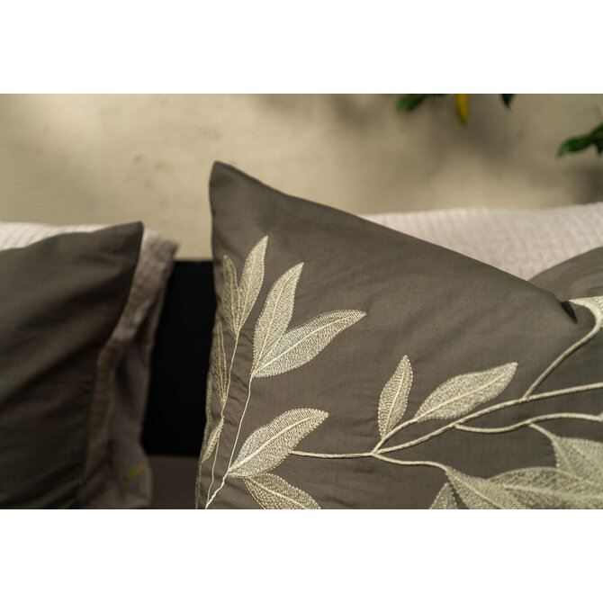 Kayori Habo Housse de Couette Coton 140x200/220 Vert Foncé