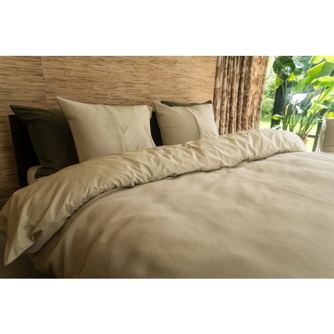 Kayori Erimo Housse de Couette Coton 200x200/220 Sable