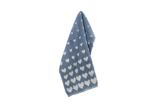 Bunzlau Castle Keukendoek Hearts Grey-Blue