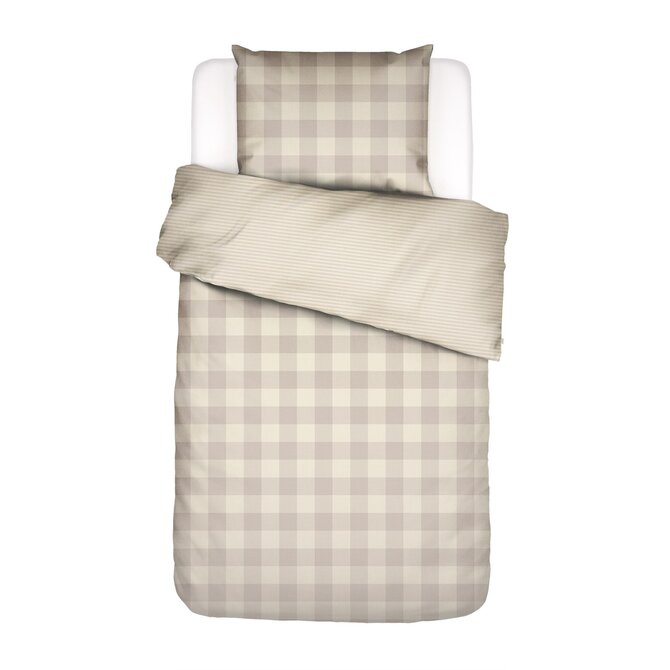Essenza Chess Dekbedovertrek 260x200/220 Oatmeal